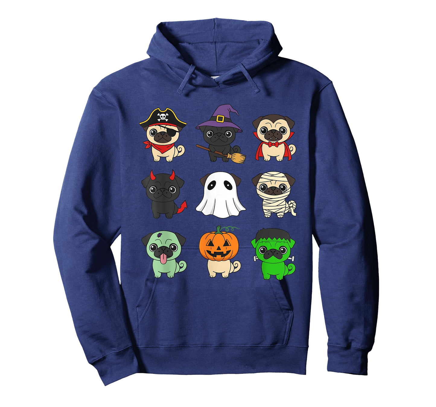 Pug Costumes Trick Or Treat Outfit Funny Pug Puppy Halloween T-Shirt