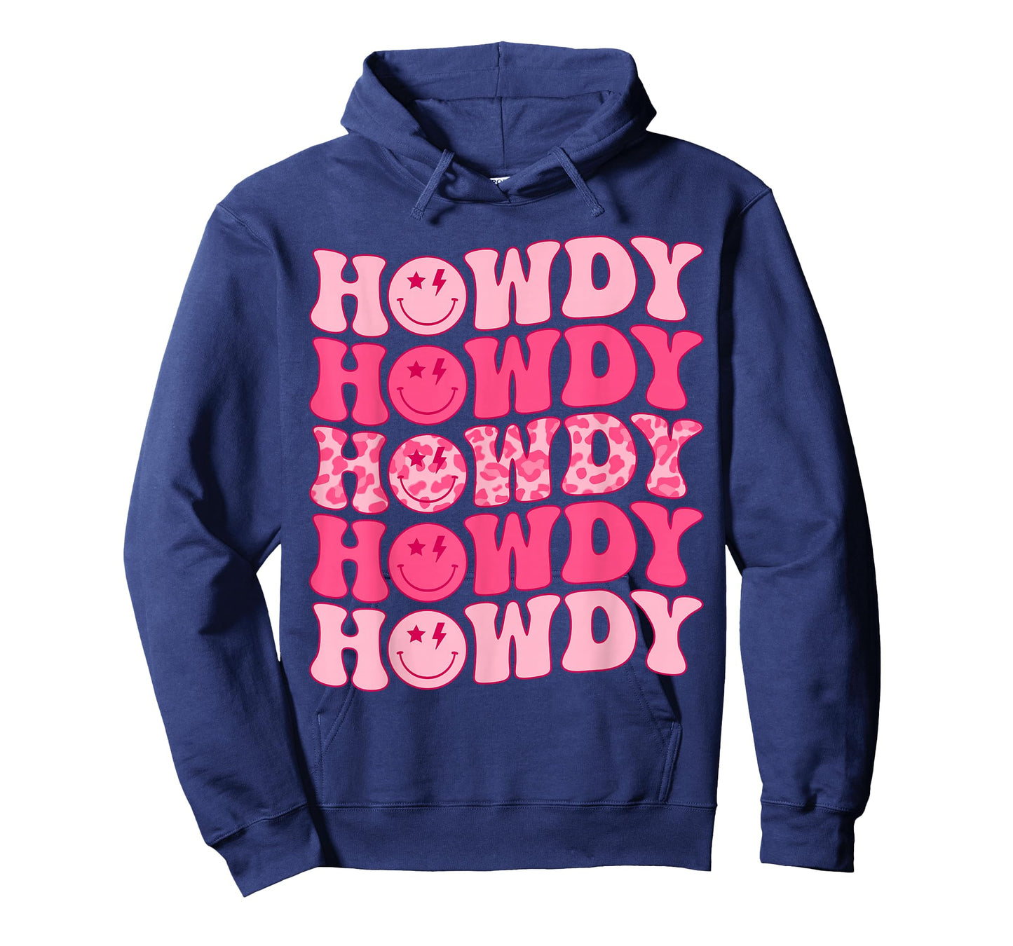 Groovy Howdy Western Girl Country Rodeo Pink Cowgirl Retro T-Shirt