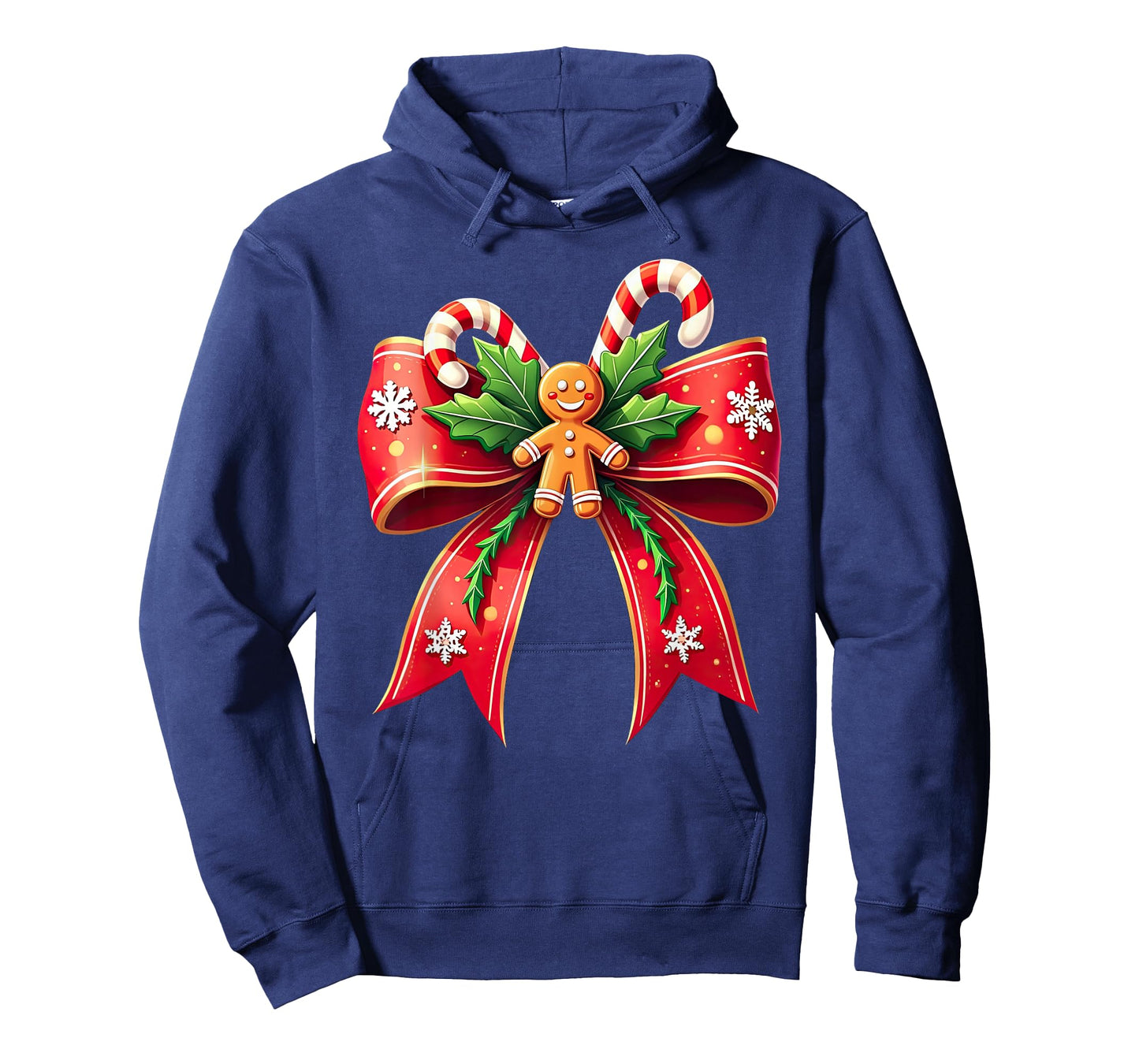 Xmas Candy Cane Bow Christmas T-Shirt