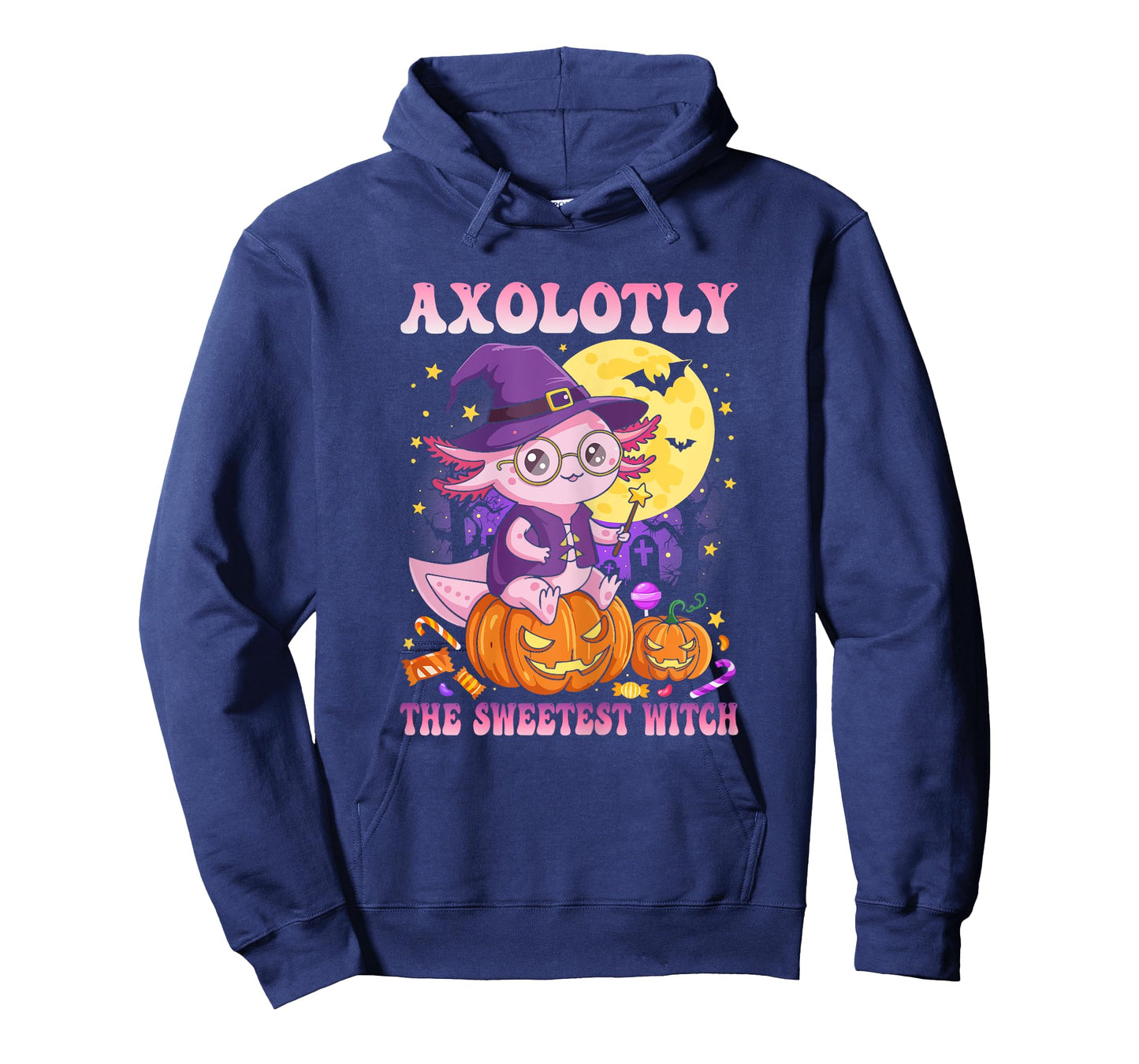 Women Halloween Axolotl Costume Axolotly The Sweetest Witch T-Shirt