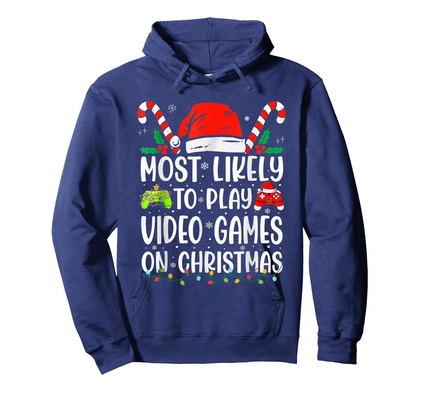 Most Likely To Play Video Game On Christmas Santa Gaming T-Shirt