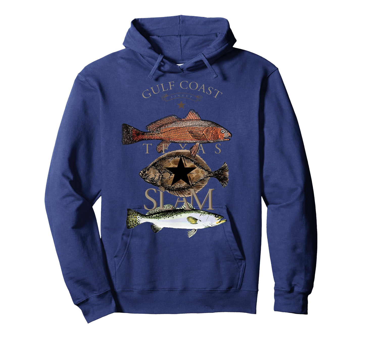 Texas Slam Fishing Red Drum Flounder Trout T-Shirt