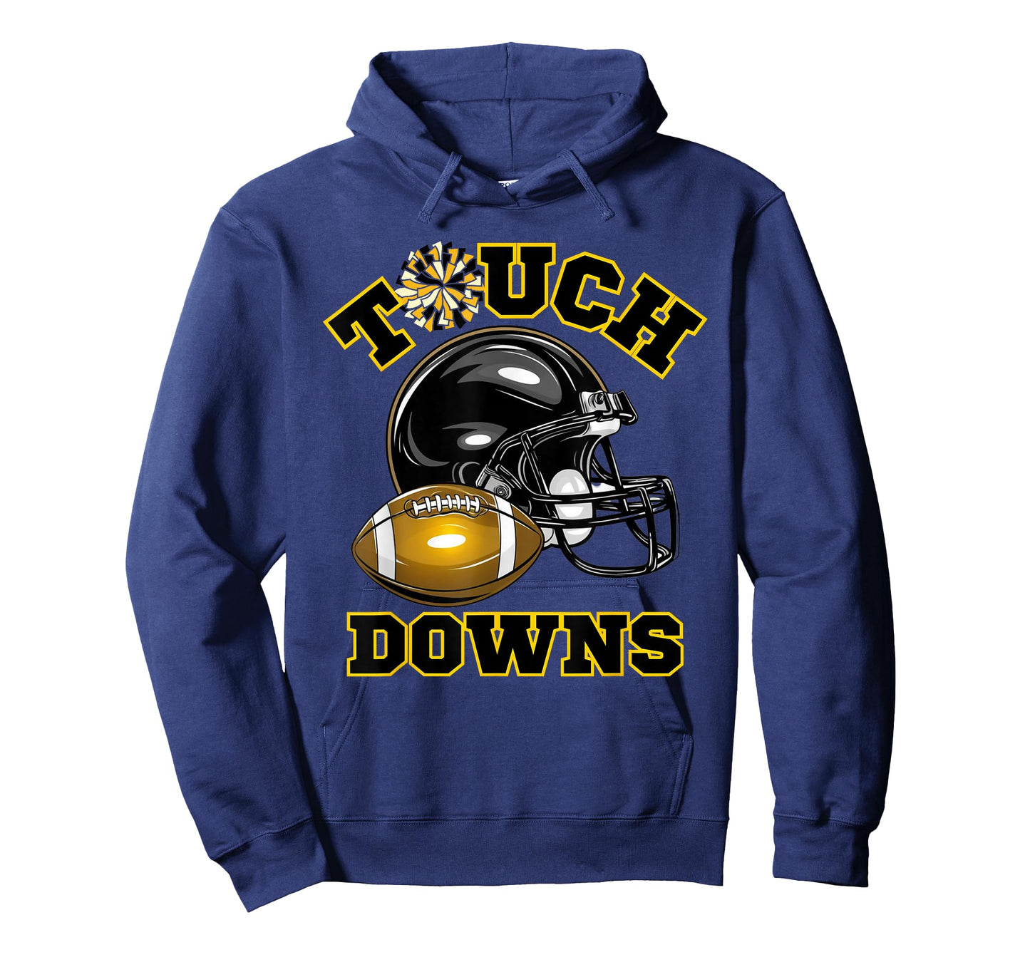 Black Gold Touchdown Day Football Game High School Matching T-Shirt