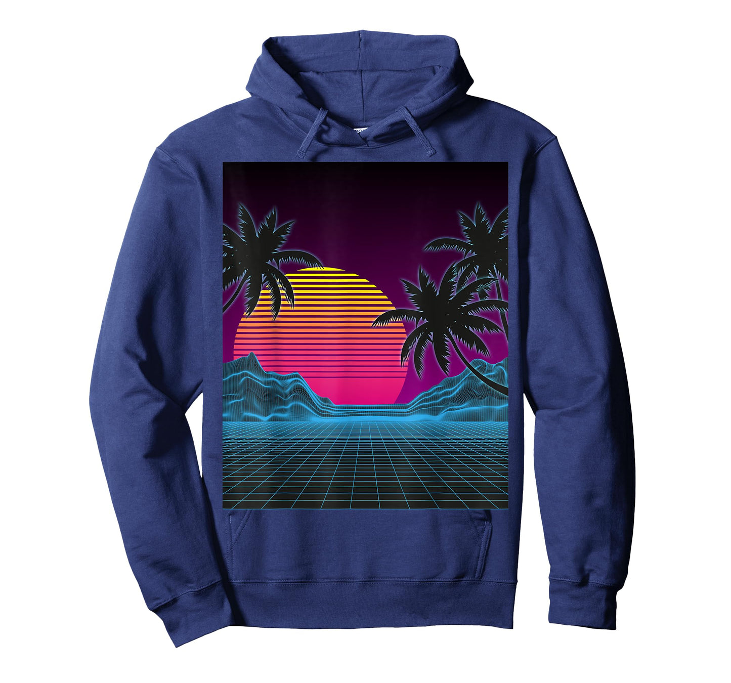 Vaporwave Aesthetic Sunset Mountains Palms Retro T-Shirt T-Shirt