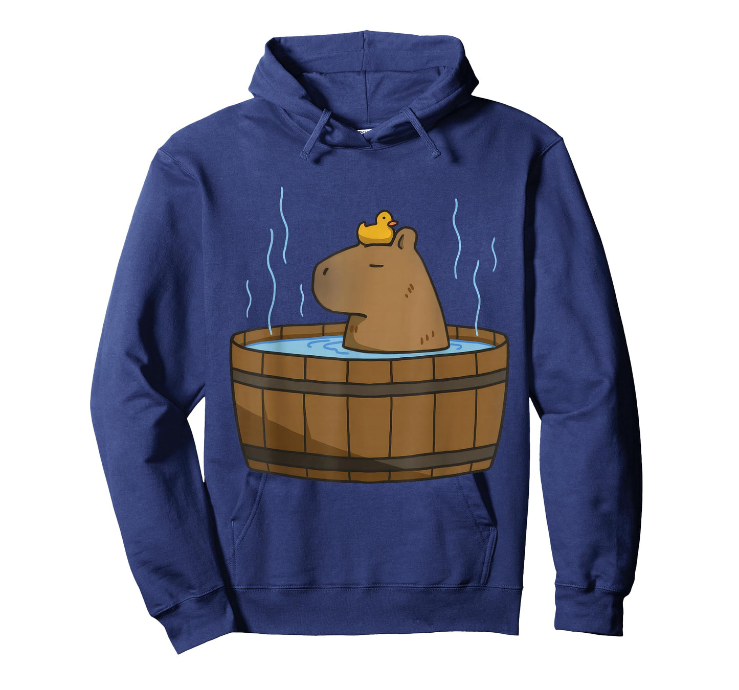 Cute Capybara On Bathtub With Duck On The Head Kawaii Amine T-Shirt