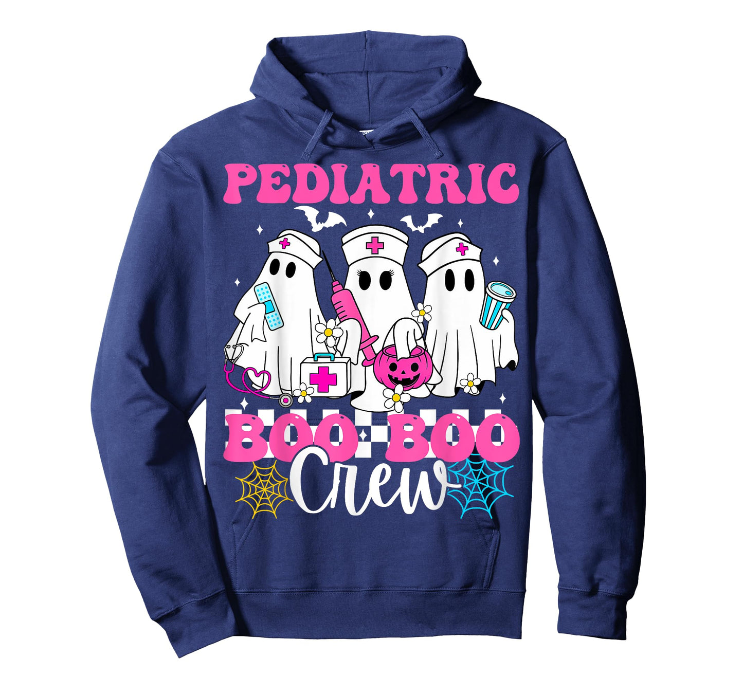 Pediatric Boo Boo Crew Nurse Funny Ghost Women Halloween T-Shirt