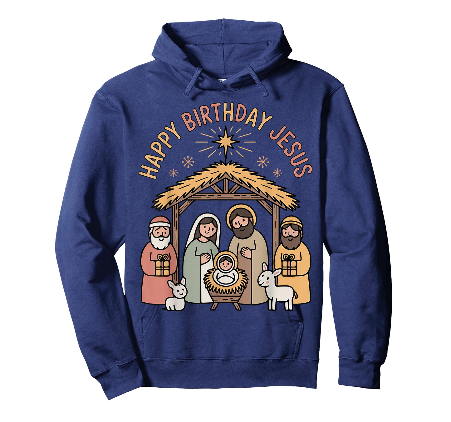 Happy Birthday Jesus Christmas Christian Outfit Toddler Girl T-Shirt