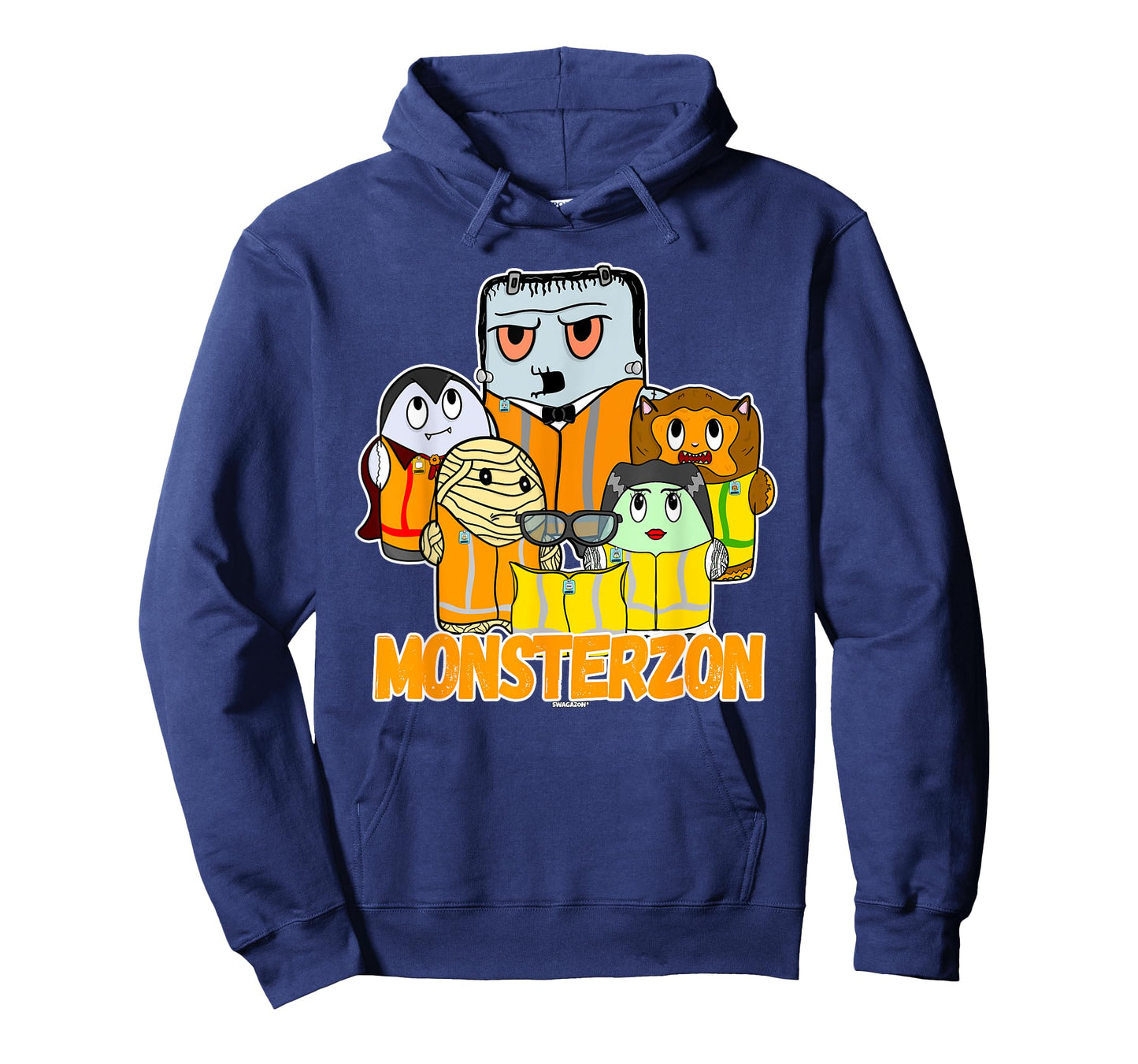 Swagazon Monsters Mummy Frankenstein Dracula Monsterzon T-Shirt