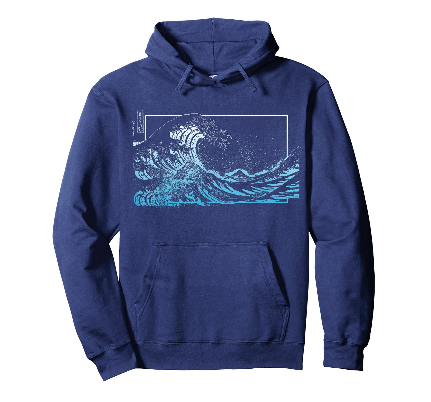 Blue Great Wave off Kanagawa Blue Color Graphic T-Shirt
