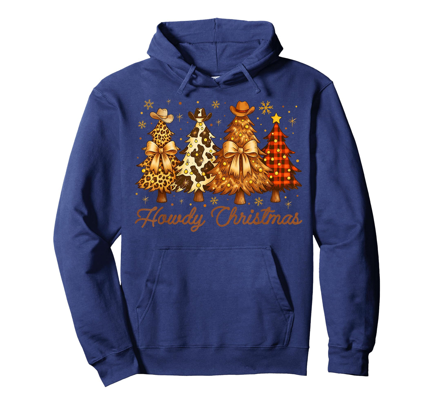 Western Santa Hat Howdy Christmas Tree Coquette Bow Cowgirl T-Shirt