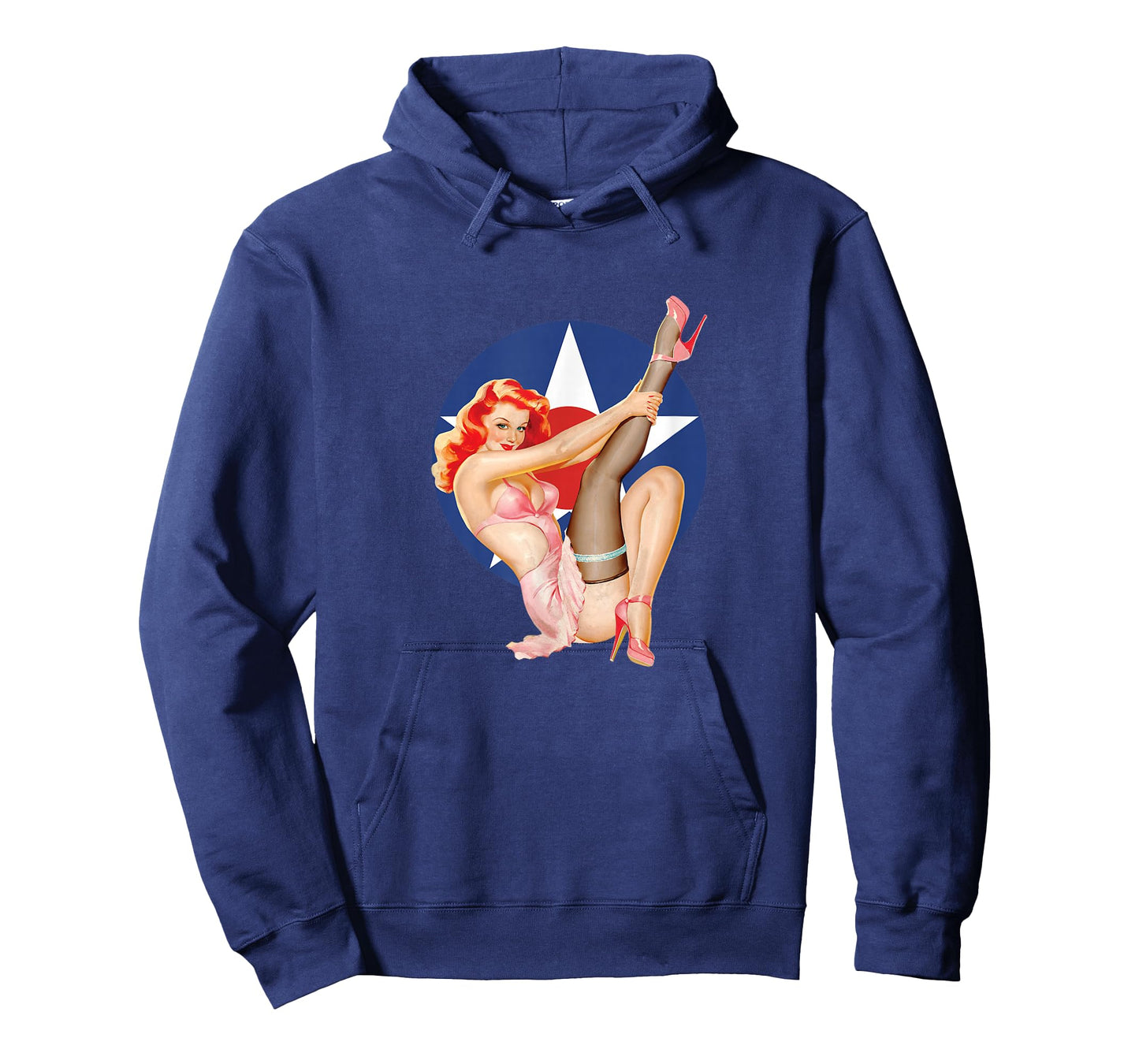 Vintage Patriotic Pinup Girl T-Shirt