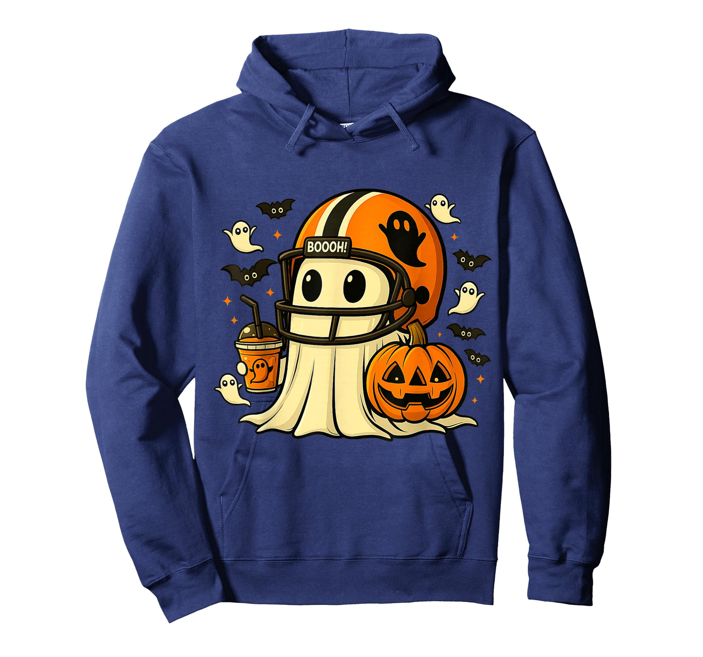Ghost Ready for Football, Halloween and Pumpkin Patch Season T-Shirt