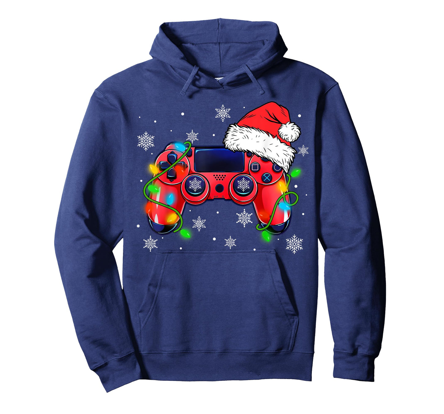 Video Game Controller Christmas Santa Hat Gamer Boys T-Shirt