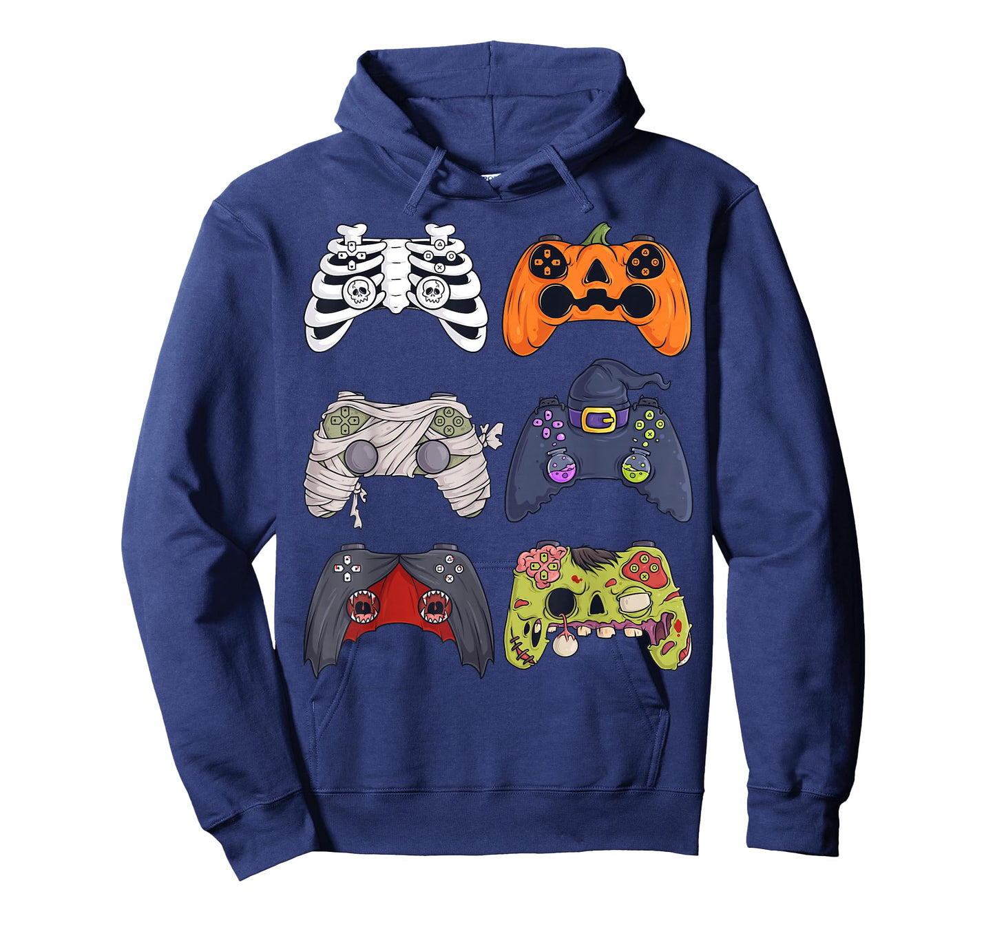 Halloween Skeleton Zombie Gaming Controllers Mummy Boys Kids T-Shirt