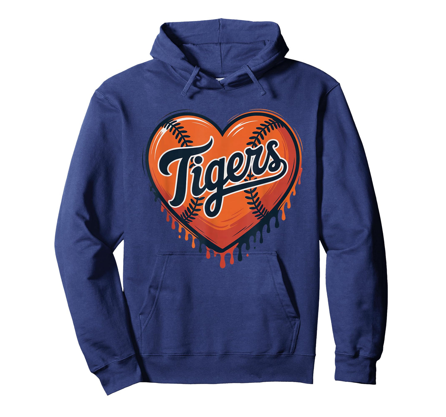 Tigers Baseball Heart Lovers Fan T-Shirt