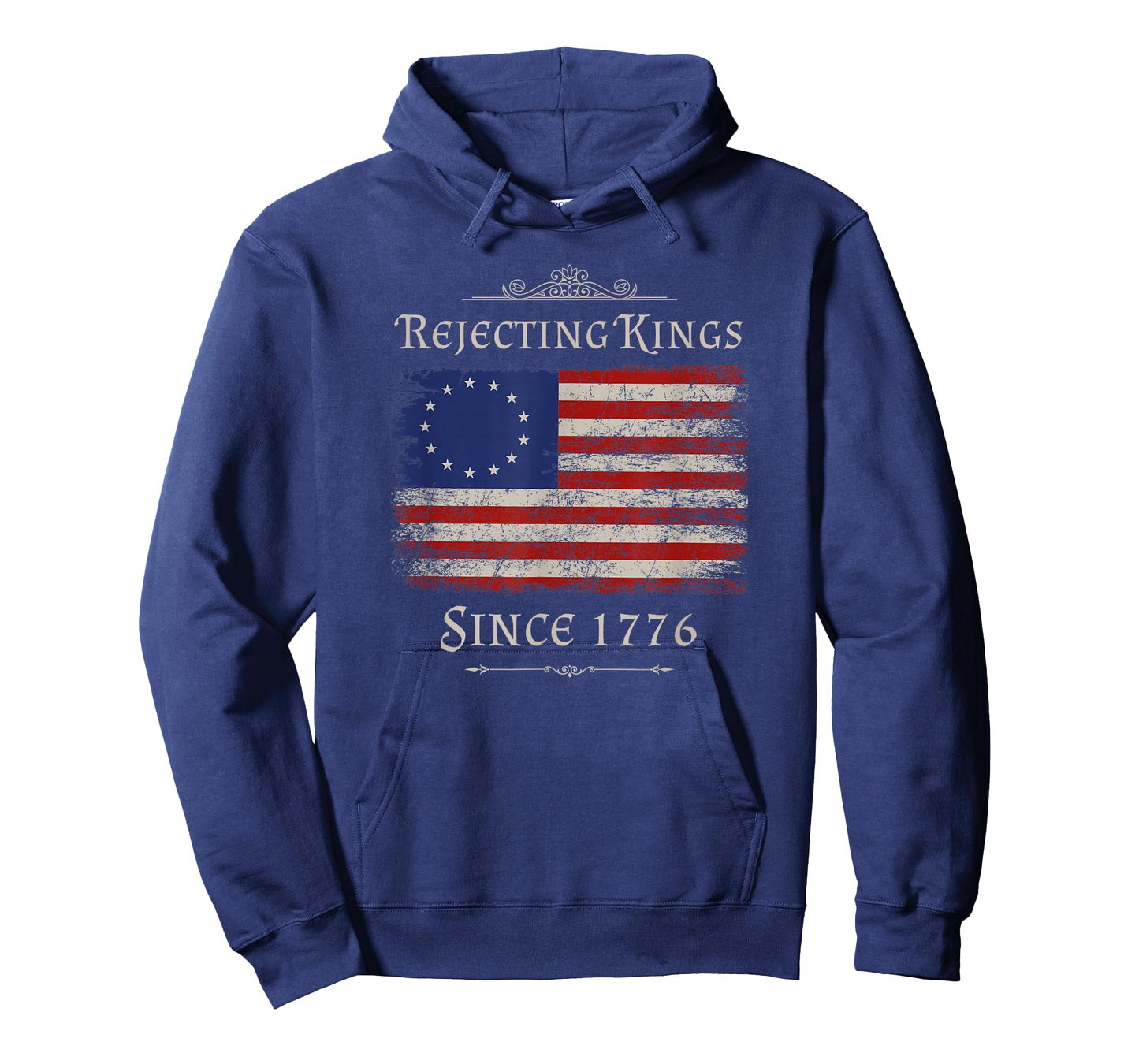 Rejecting Kings Since 1776 โ Patriotic Political Protest T-Shirt