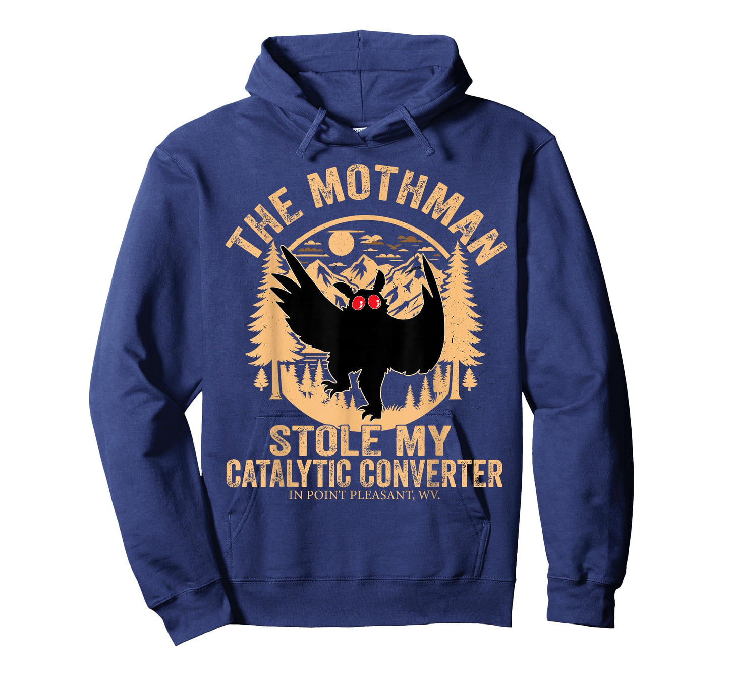 Funny Mothman Stole My Catalytic Converter Mothman Cryptid T-Shirt