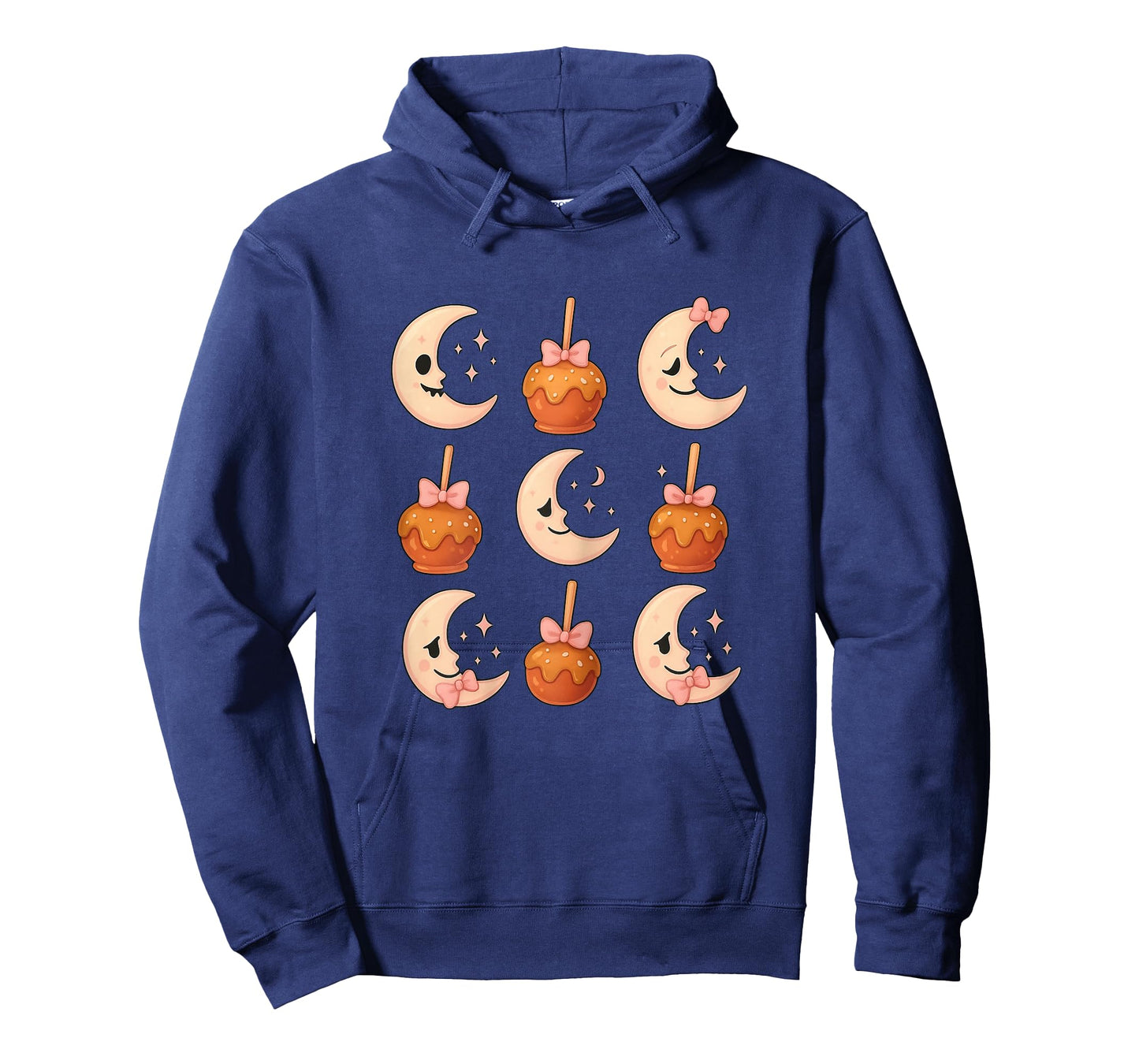 Coquette Bow Apple Candy Moon Halloween Fall Thanksgiving T-Shirt