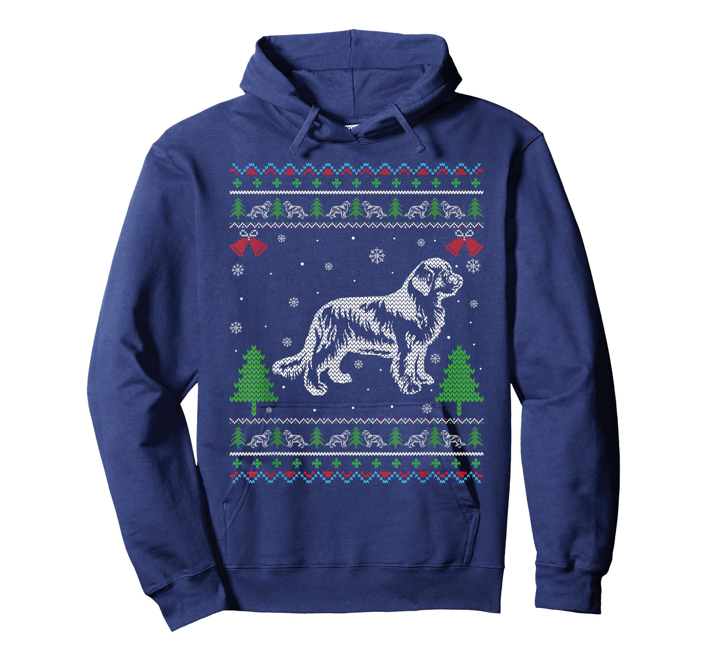 Ugly Xmas Design Newfoundland Dog Ugly Christmas Sweater T-Shirt for Men Women Kids