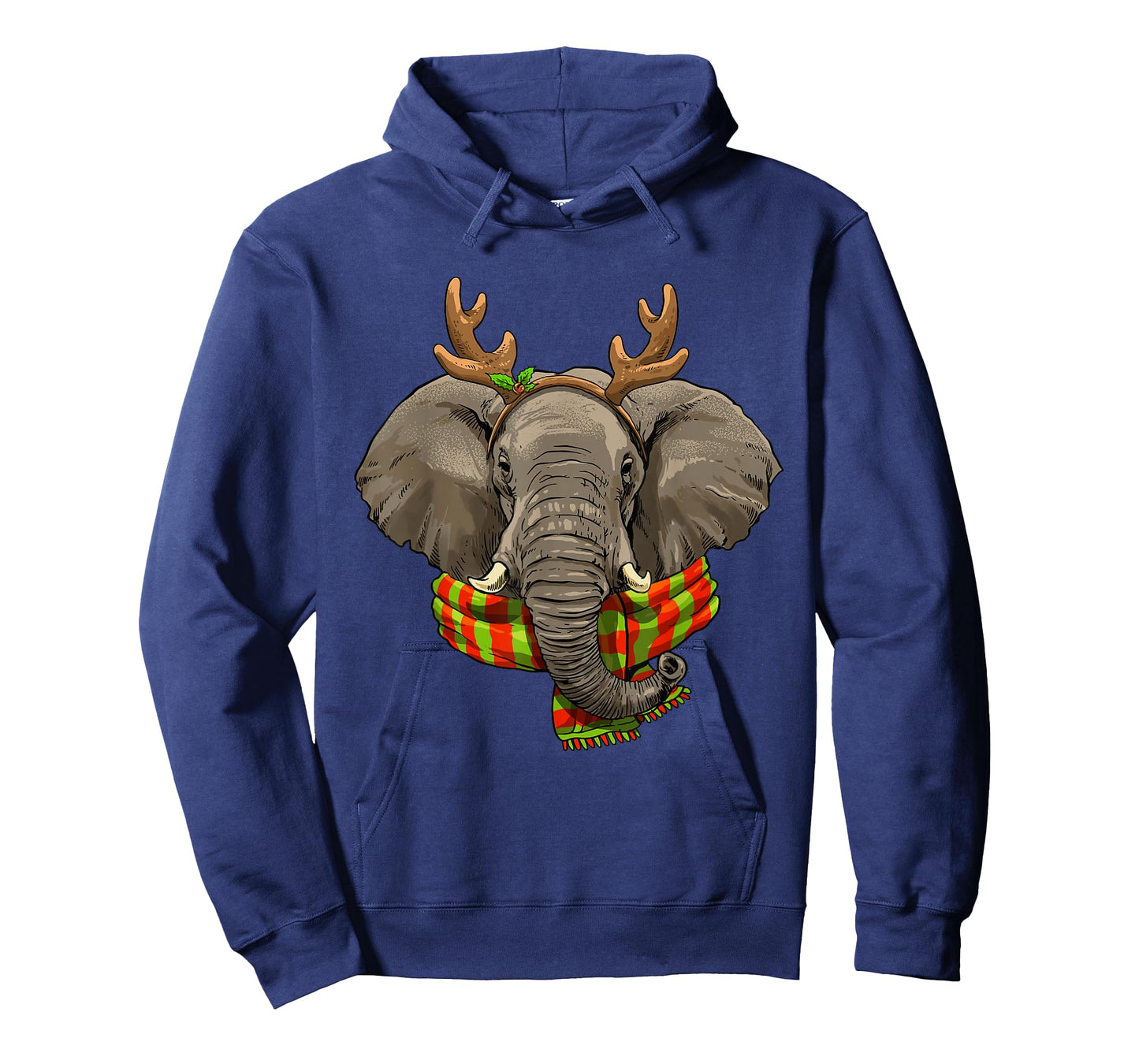 Elephant Christmas Reindeer Antlers Xmas T-Shirt