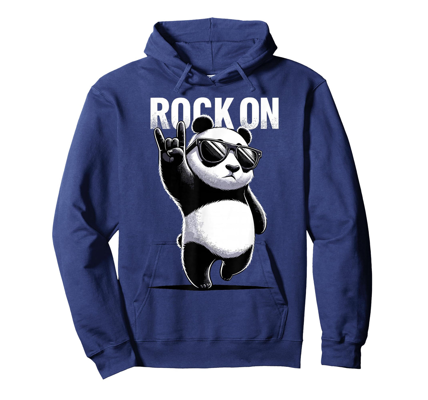Retro Panda Rock Music Gift Men Kids Women Funny Panda T-Shirt
