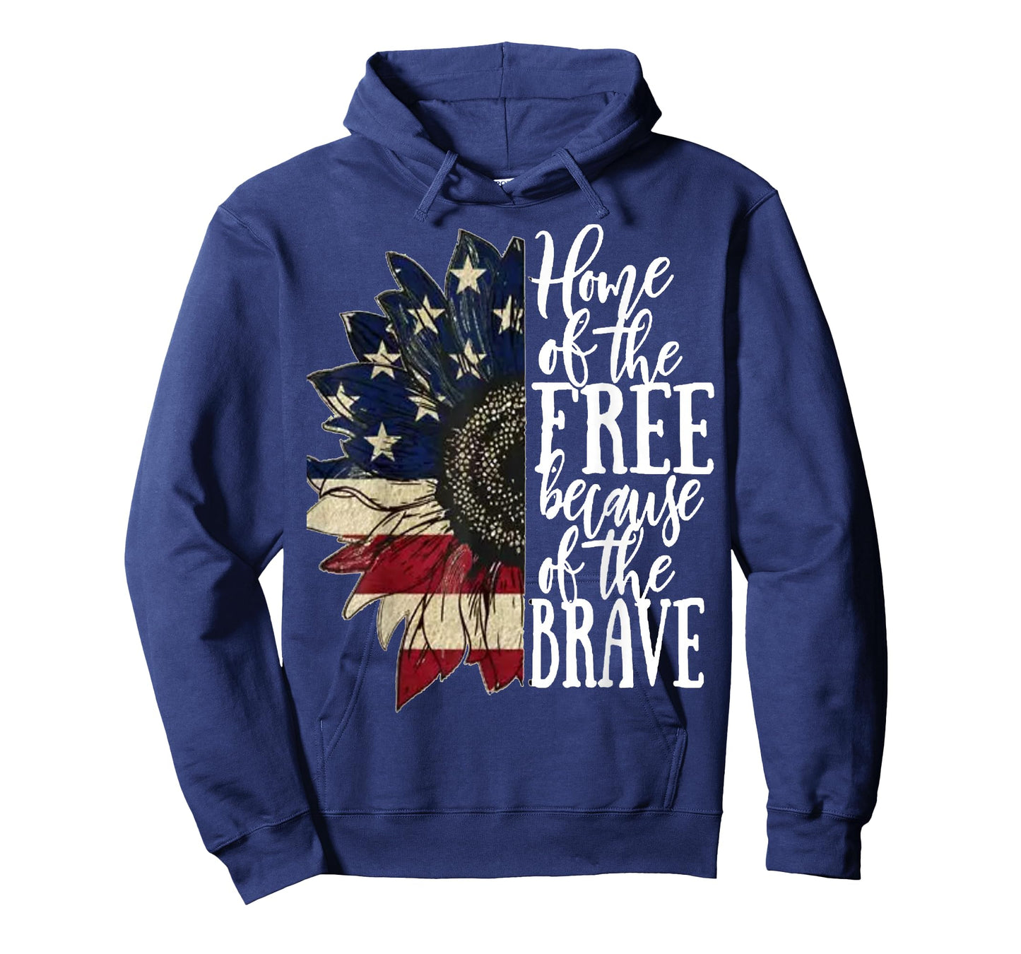 American Flag Patriot home of the free because of the brave T-Shirt