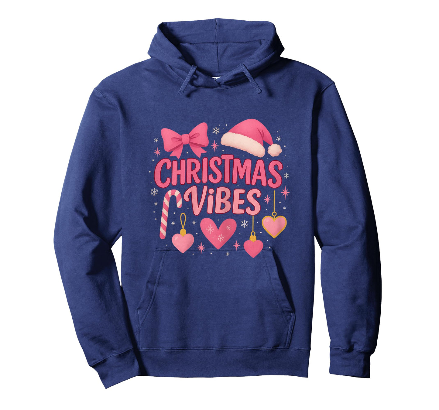 Christmas Vibes Women Candy Cane Holiday Girls T-Shirt