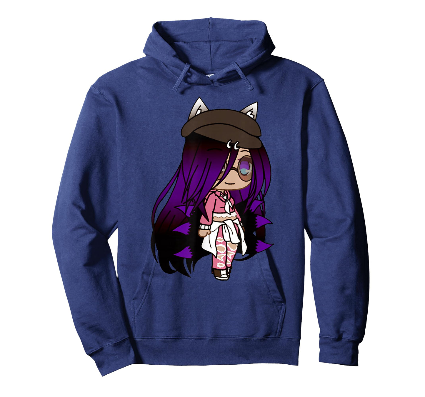 Cute Chibi Style Kawaii Anime Girl with Fox Ears and Tails T-Shirt