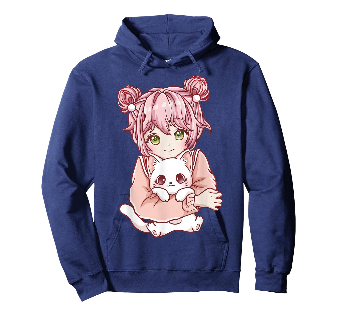 Anime Girl Cat Cats Kawaii T-Shirt