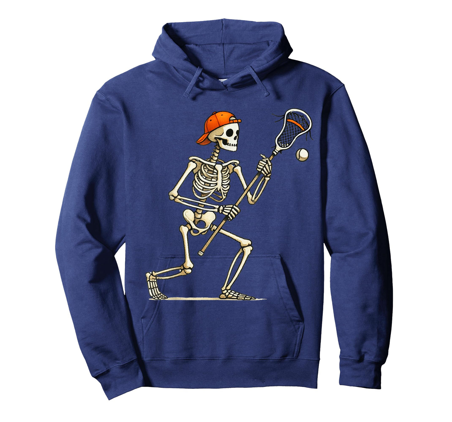 Skeleton Lacrosse Halloween Costume Funny Men Boys Kids T-Shirt
