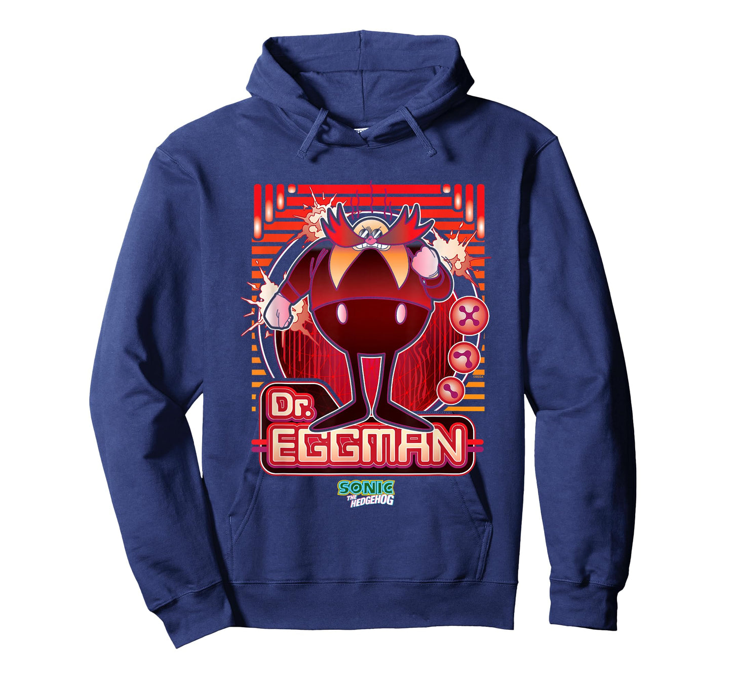 Sonic The Hedgehog Dr. Eggman Furious Portrait Retro T-Shirt