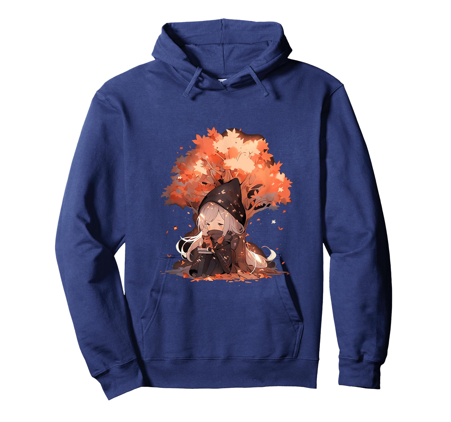 Chibi Girls Autumn Leaves Anime Kawaii Thanksgiving T-Shirt