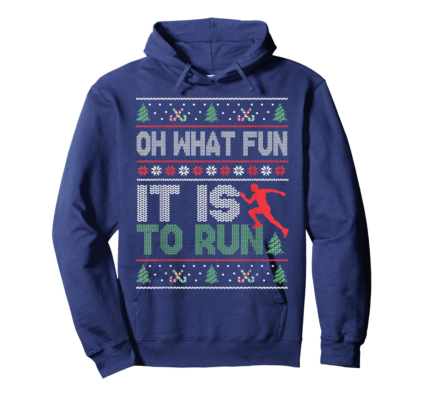 Oh What Fun It Is To Run Christmas Running Ugly T-Shirt