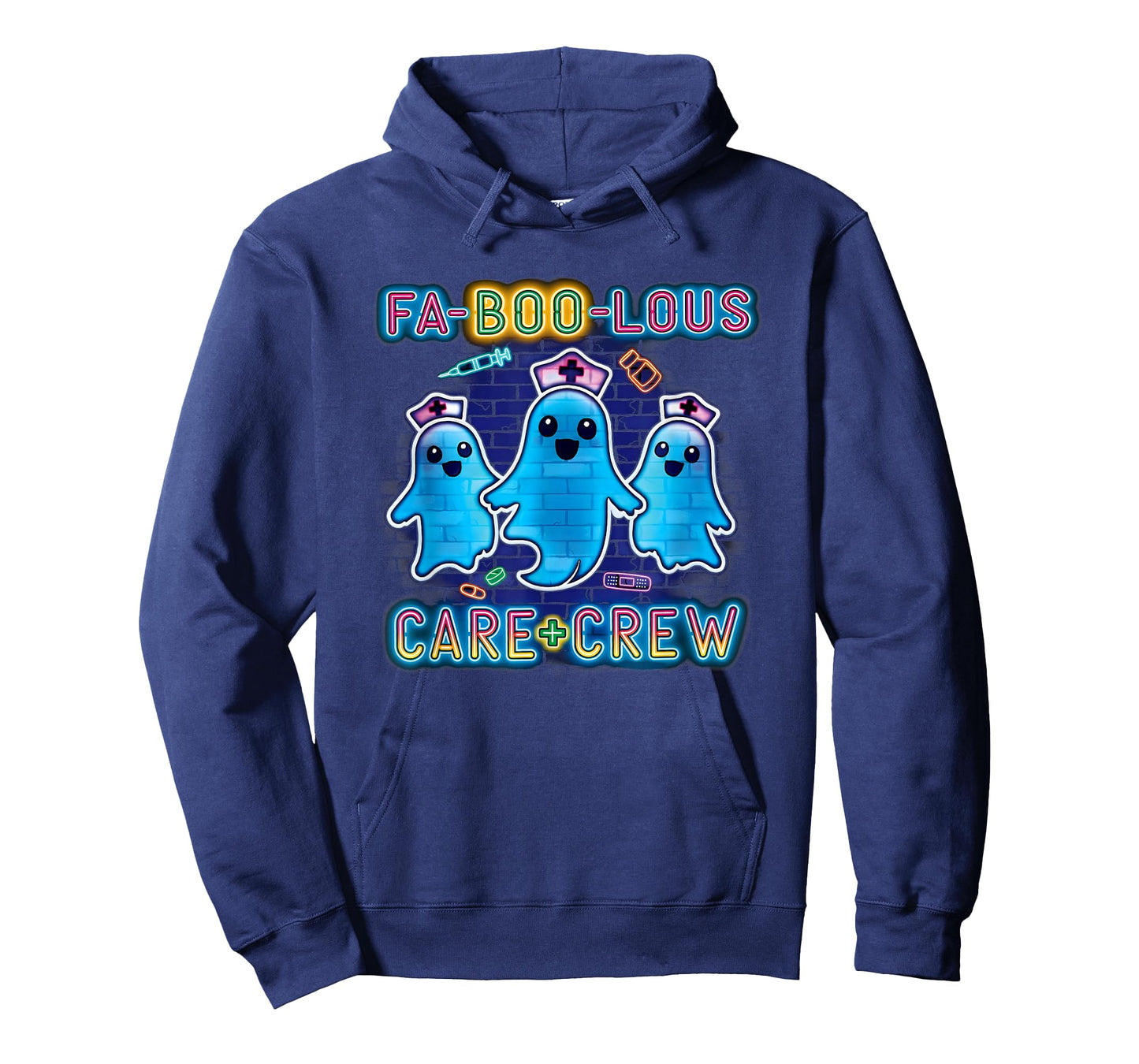 FA-Boo-Lous Care Crew Halloween Nurse Ghost Spooky T-Shirt