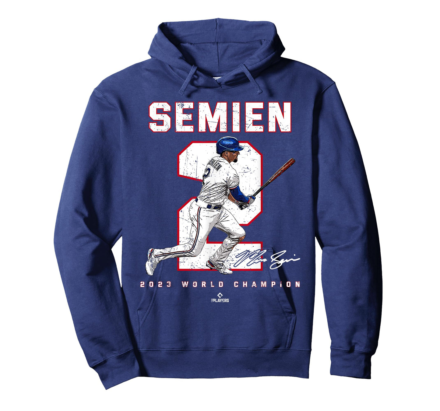Player Number 2023 World Champion Marcus Semien Texas MLBPA T-Shirt