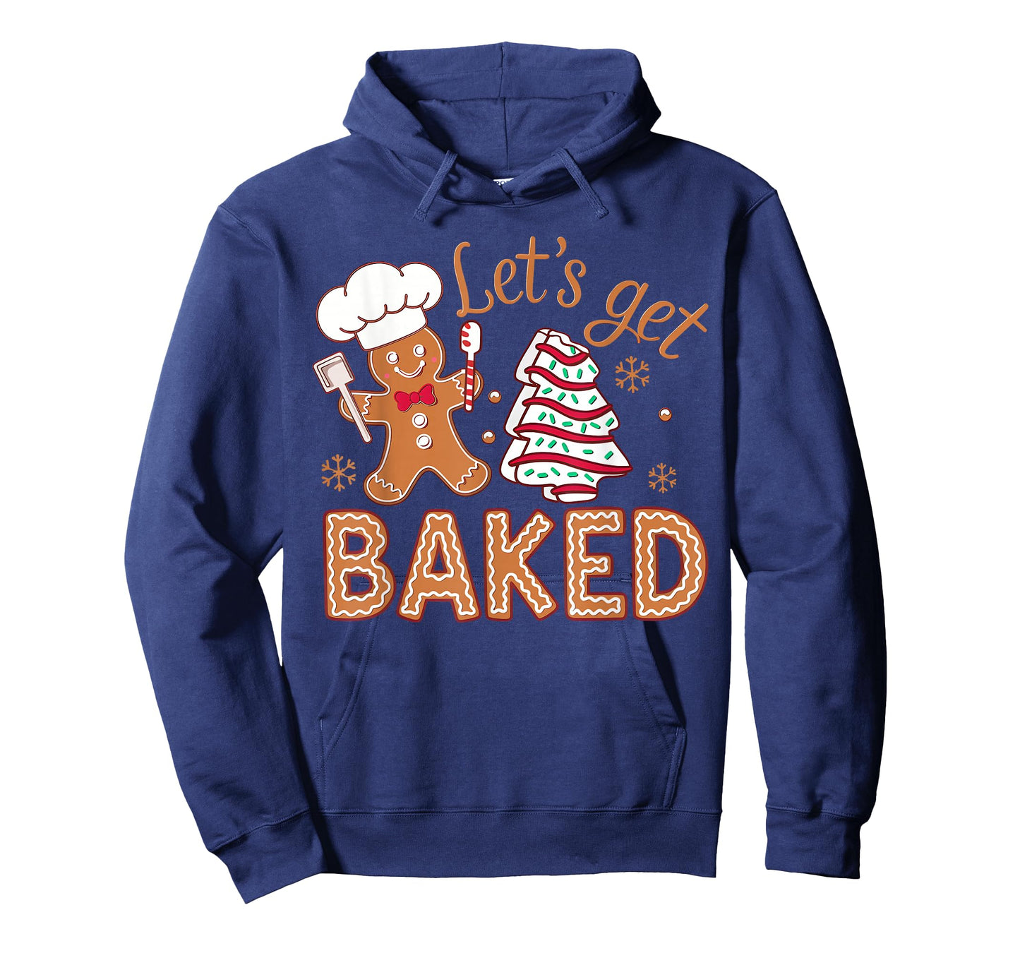 Let's Get Baked Gingerbread Man Christmas Tree Cake Cookie T-Shirt