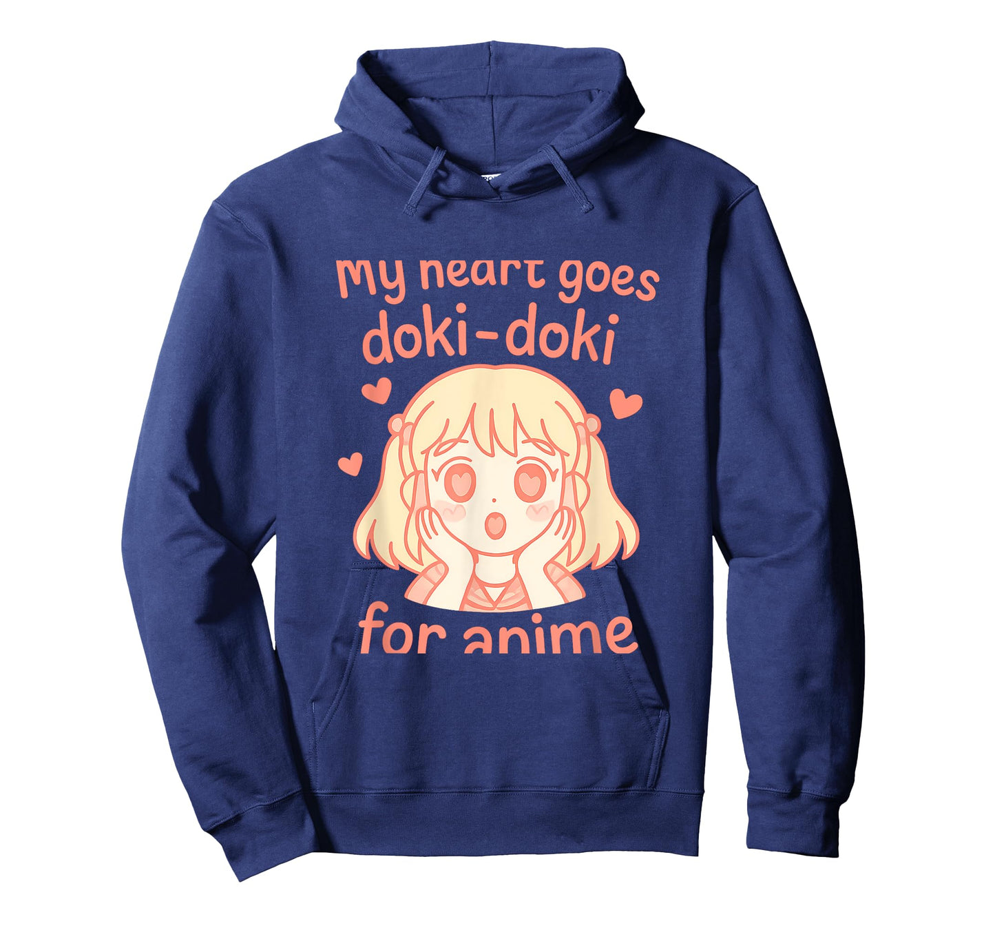 My Heart Goes Doki Doki Anime Girl Kawaii Design T-Shirt