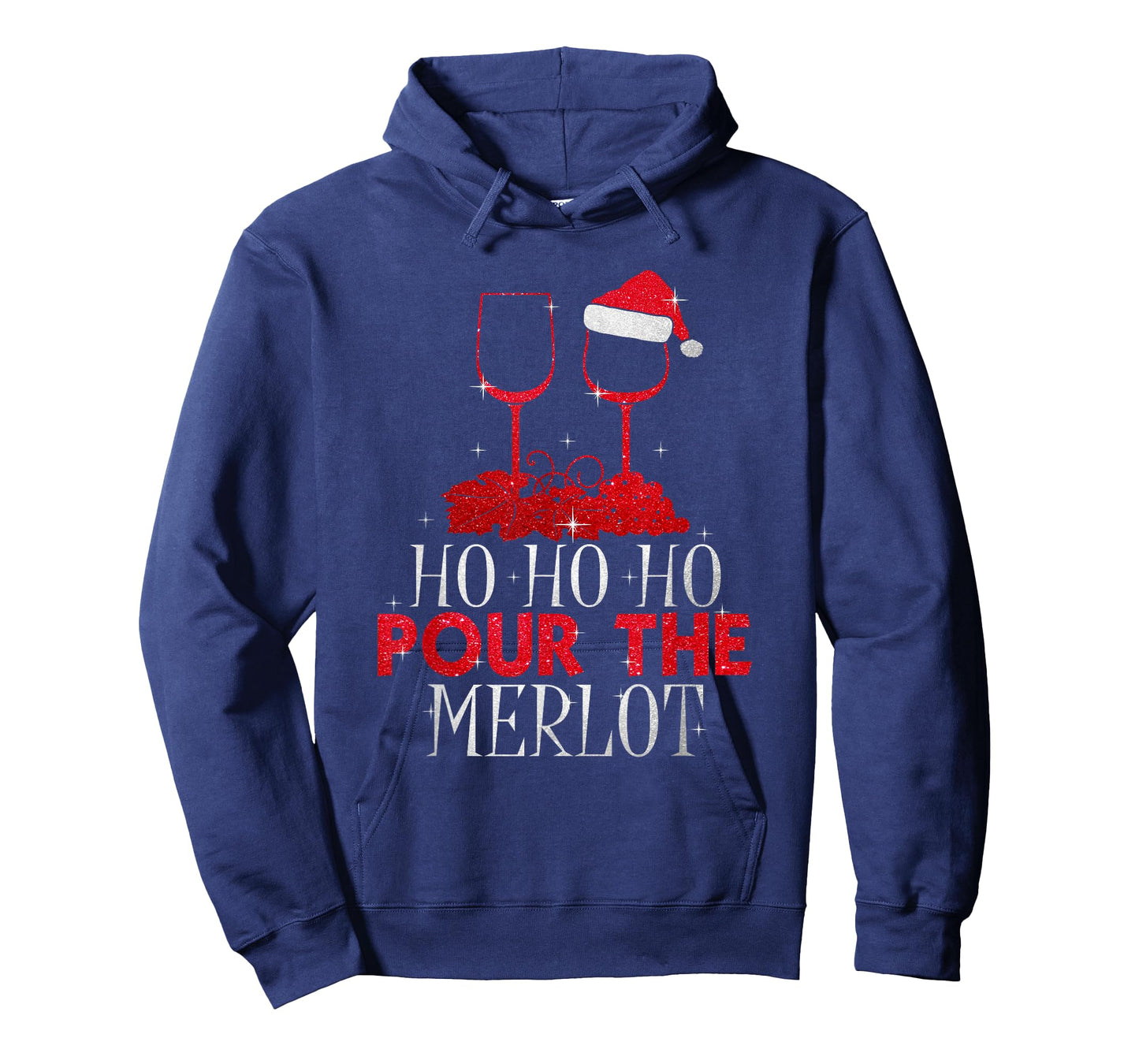 Christmas Ho Ho Ho Pour The Merlot Wine Lover T-Shirt