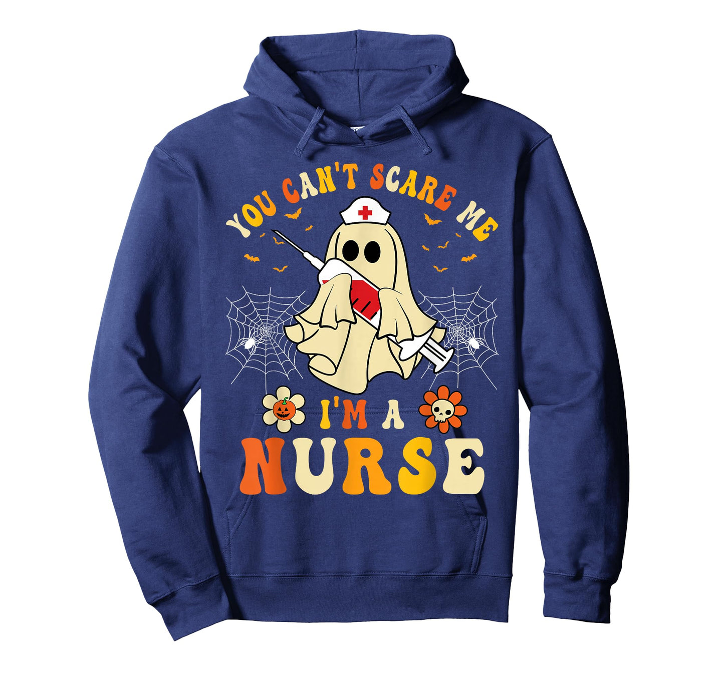 You Can't Scare Me I'm A Nurse Funny Halloween Ghost Nursing T-Shirt