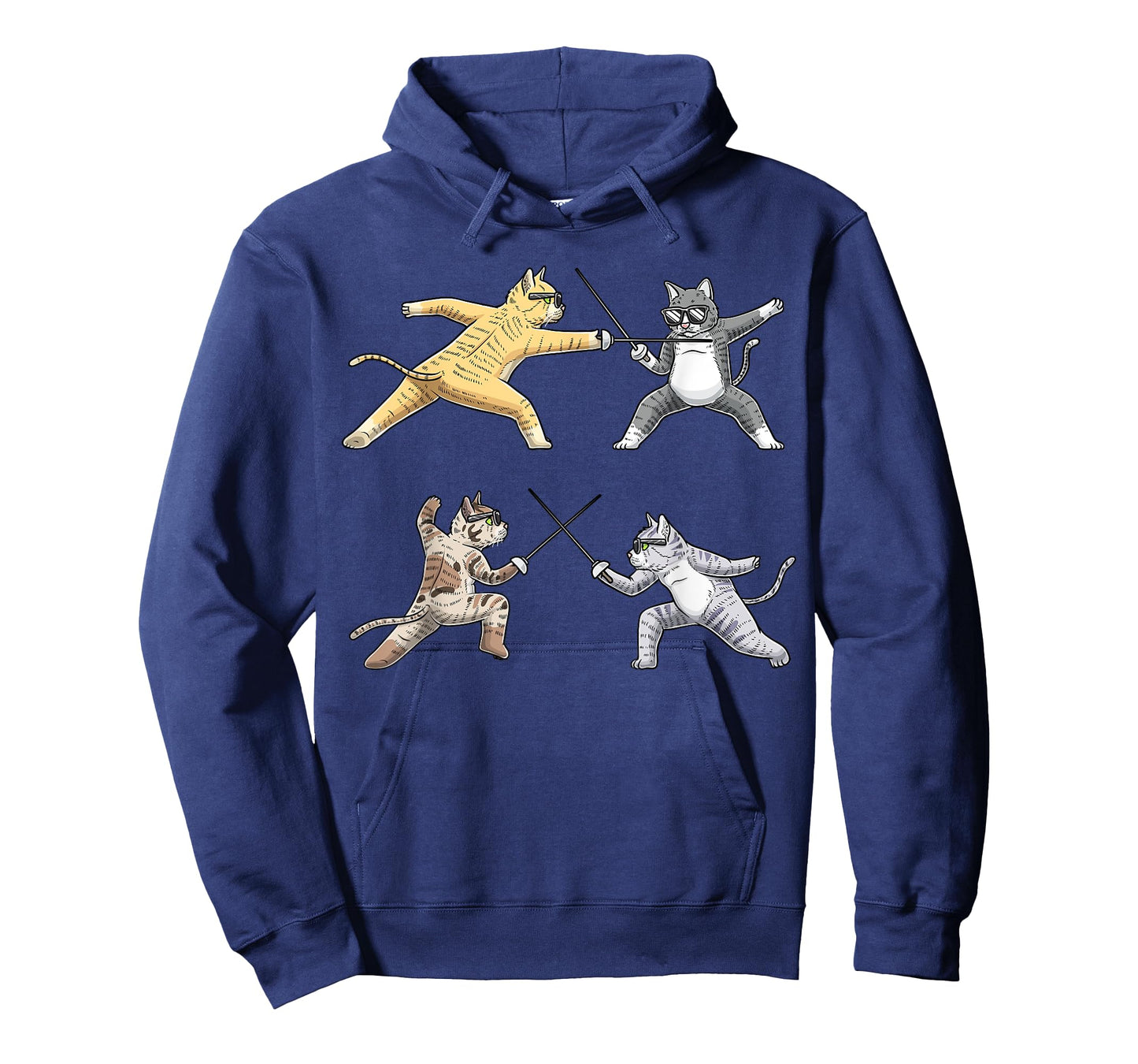 Fencer Cat With Epee Fencing T-Shirt