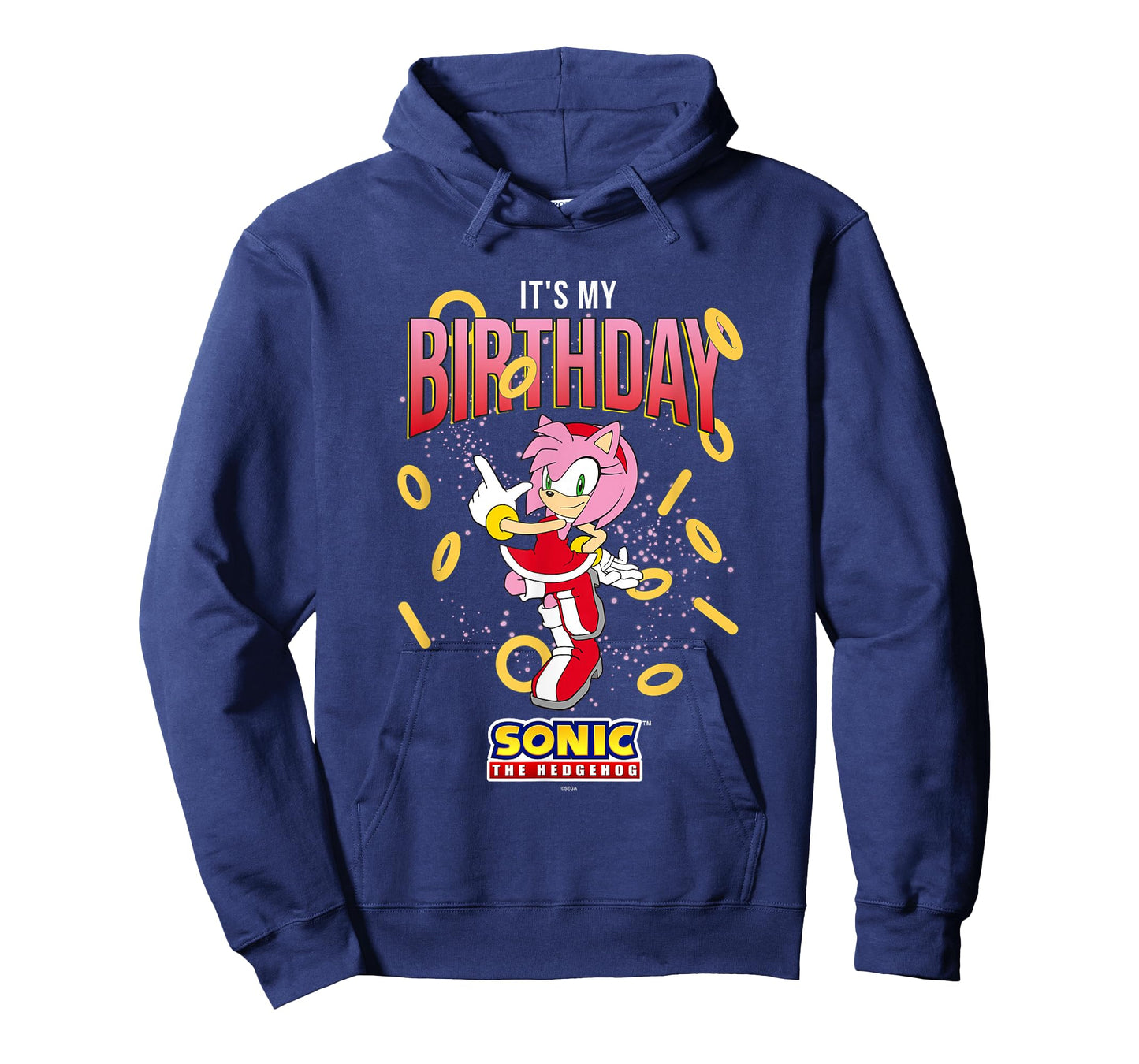 Sonic The Hedgehog Birthday It's My Birthday Amy Rose Rings T-Shirt