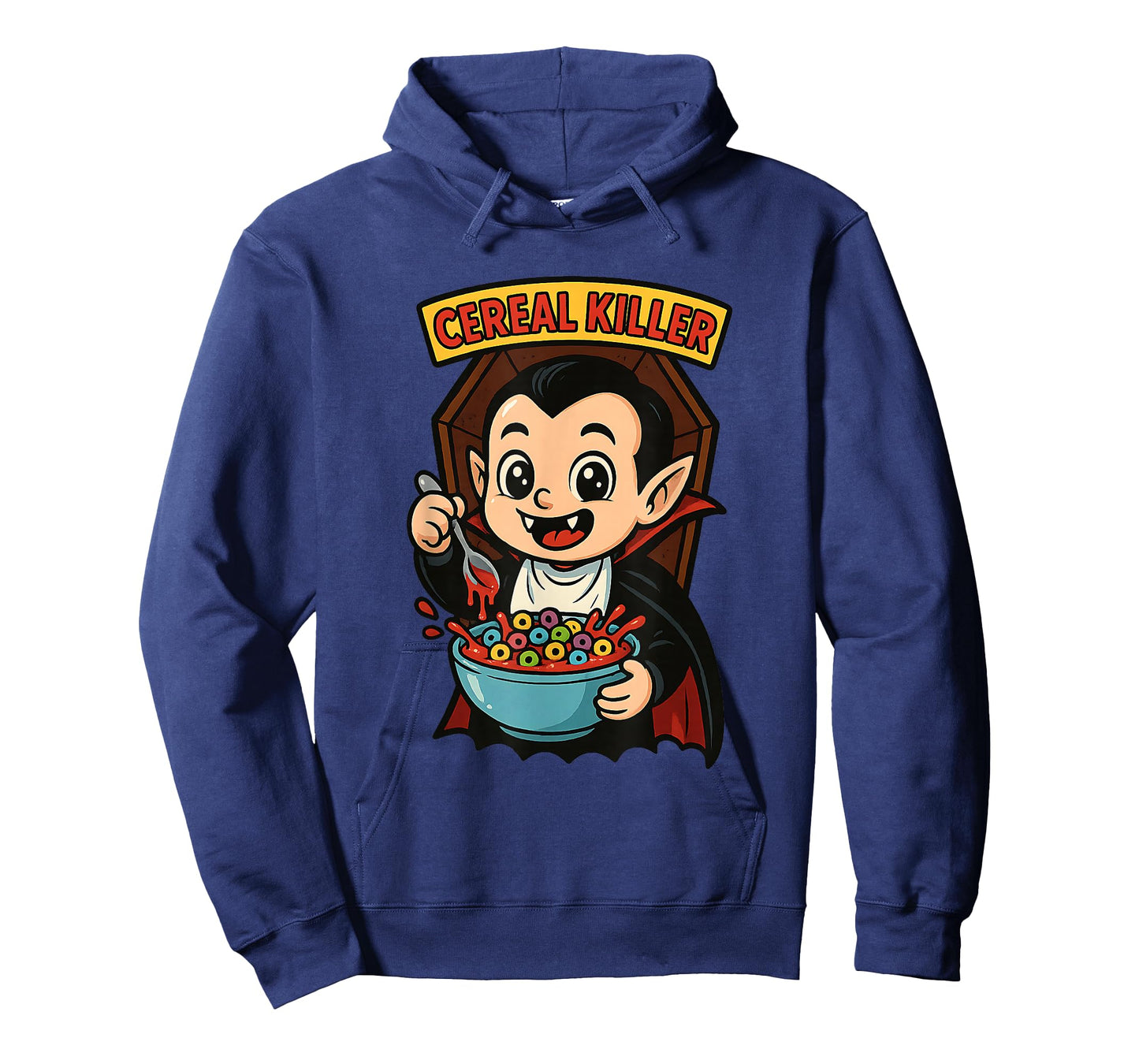 Cereal Killer Funny Vampire Pun Halloween Breakfast Horror T-Shirt