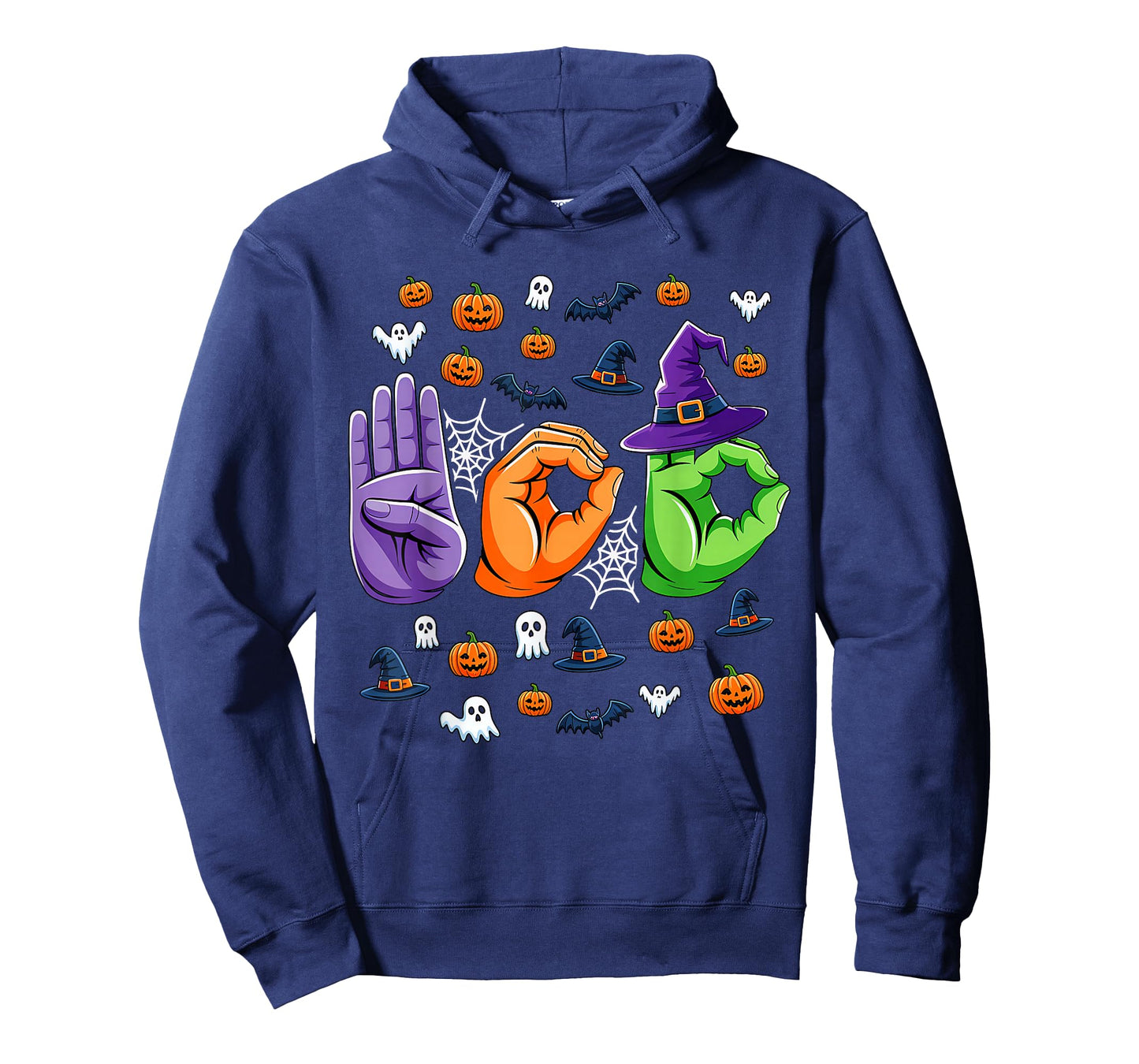 Boo Hands American Sign Language Pride ASL Halloween Costume T-Shirt