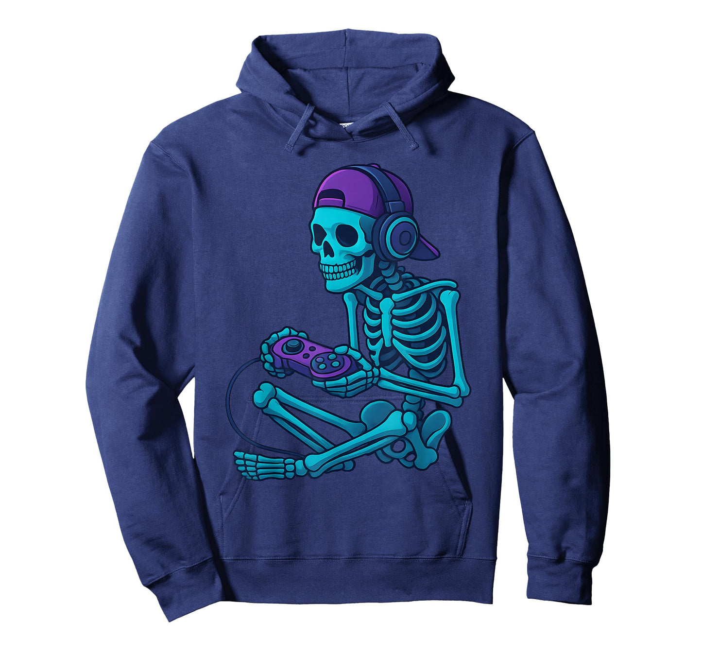 Funny Skeleton Video Game Halloween Gaming Gamer Boys Men T-Shirt