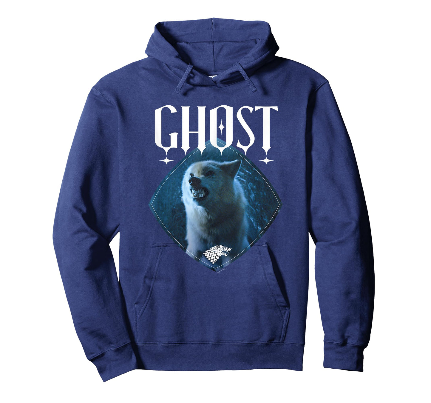 Game Of Thrones Ghost Stark Direwolf Center Portrait Badge T-Shirt