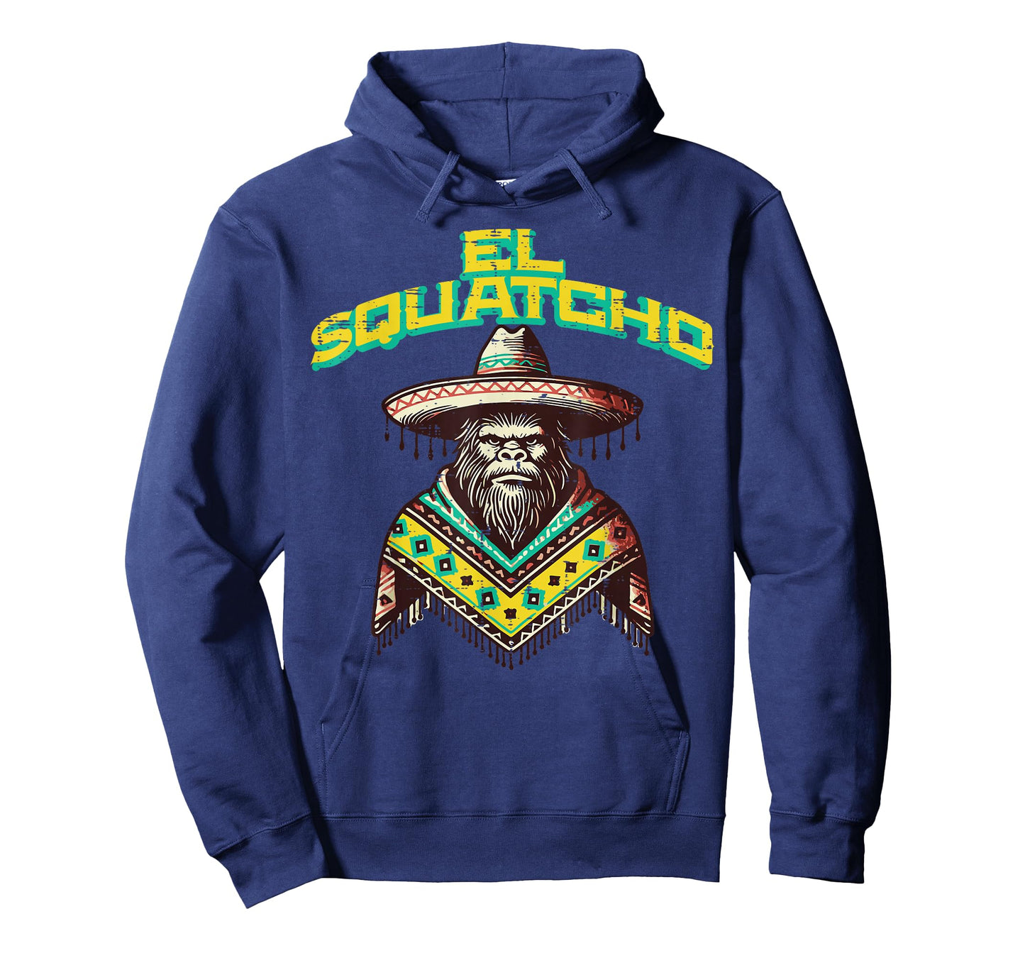 Bigfoot Sombrero El Squatcho Funny Sasquatch Women Men Kids T-Shirt