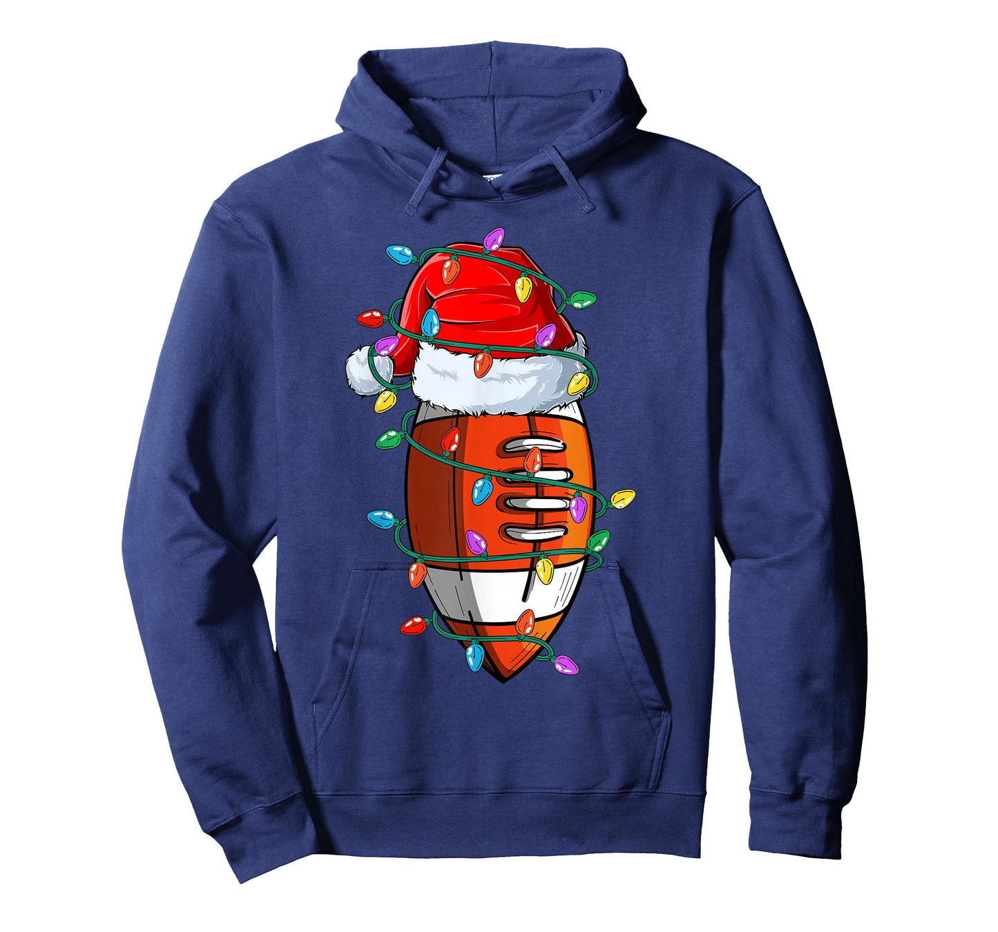 Christmas Football Xmas Santa Sports Hat Ball Kids Boys Men T-Shirt