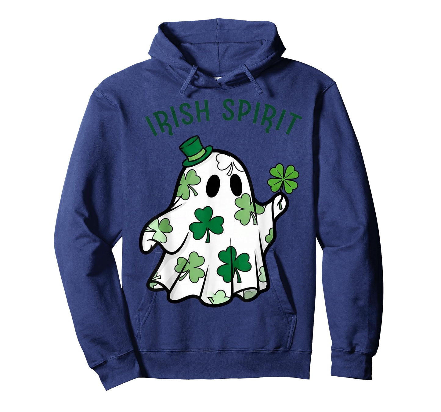Irish Spirit Funny Ghost Shamrock Halloween Costume T-Shirt