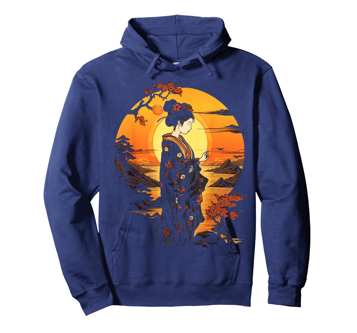 Japanese Geisha Zen Aesthetic Sakura Asian Art Beautiful T-Shirt