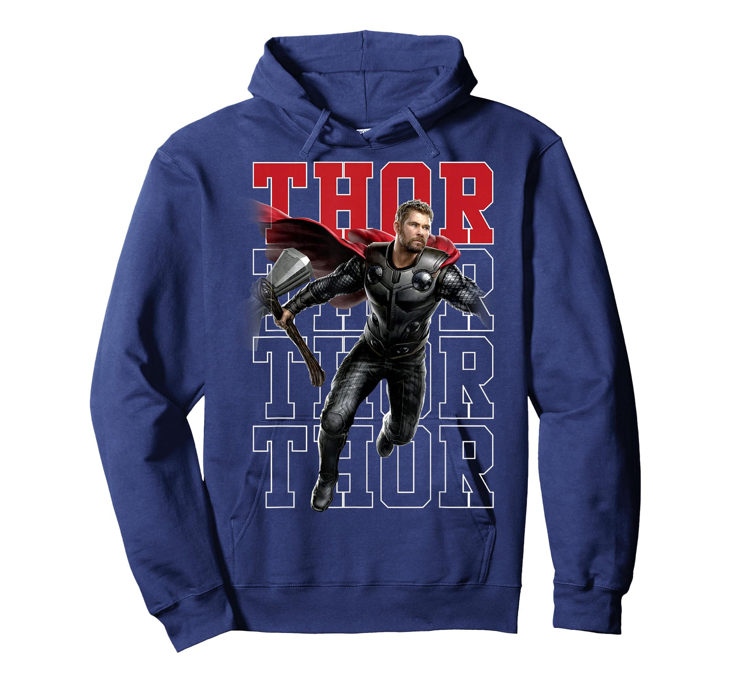 Marvel Avengers Endgame Thor Pose Name Stack Graphic Tee T-Shirt